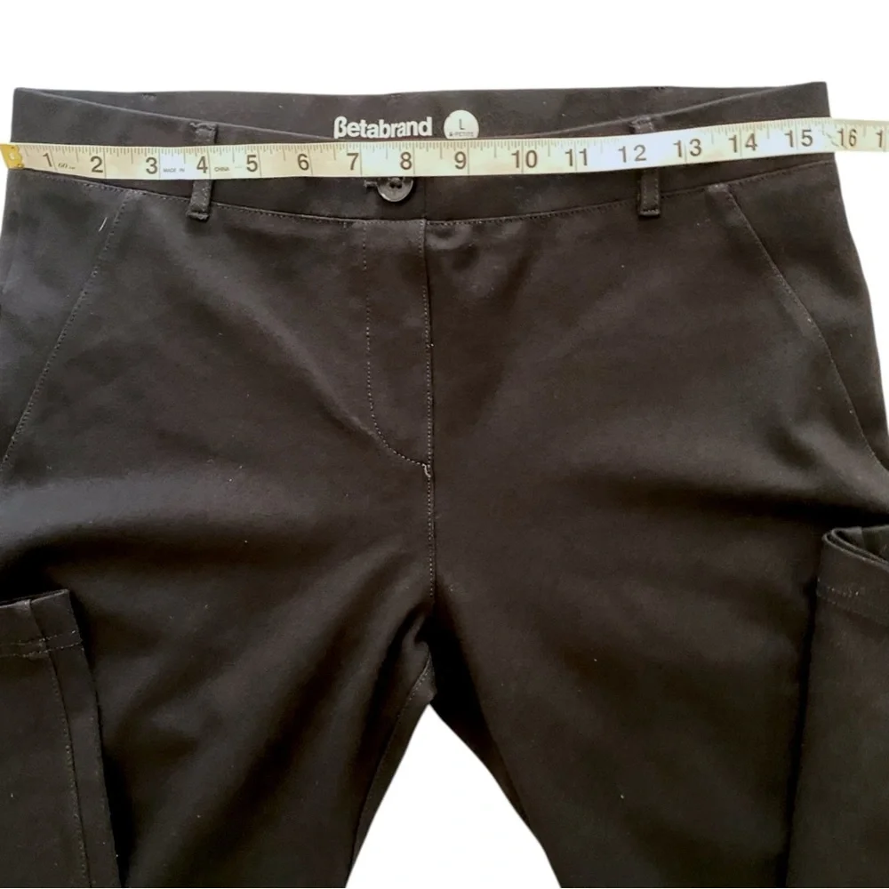 Betabrand Ponte Yoga Work Pants Straight Leg Pockets LP Business Casual Office - Picture 6 of 9